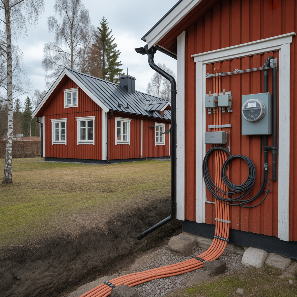 elarbeten i attefallshus krav eldragning och kostnader