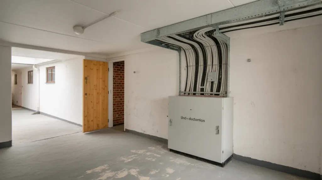 installation av ny undercentral och kabelstegar i jordbro handen